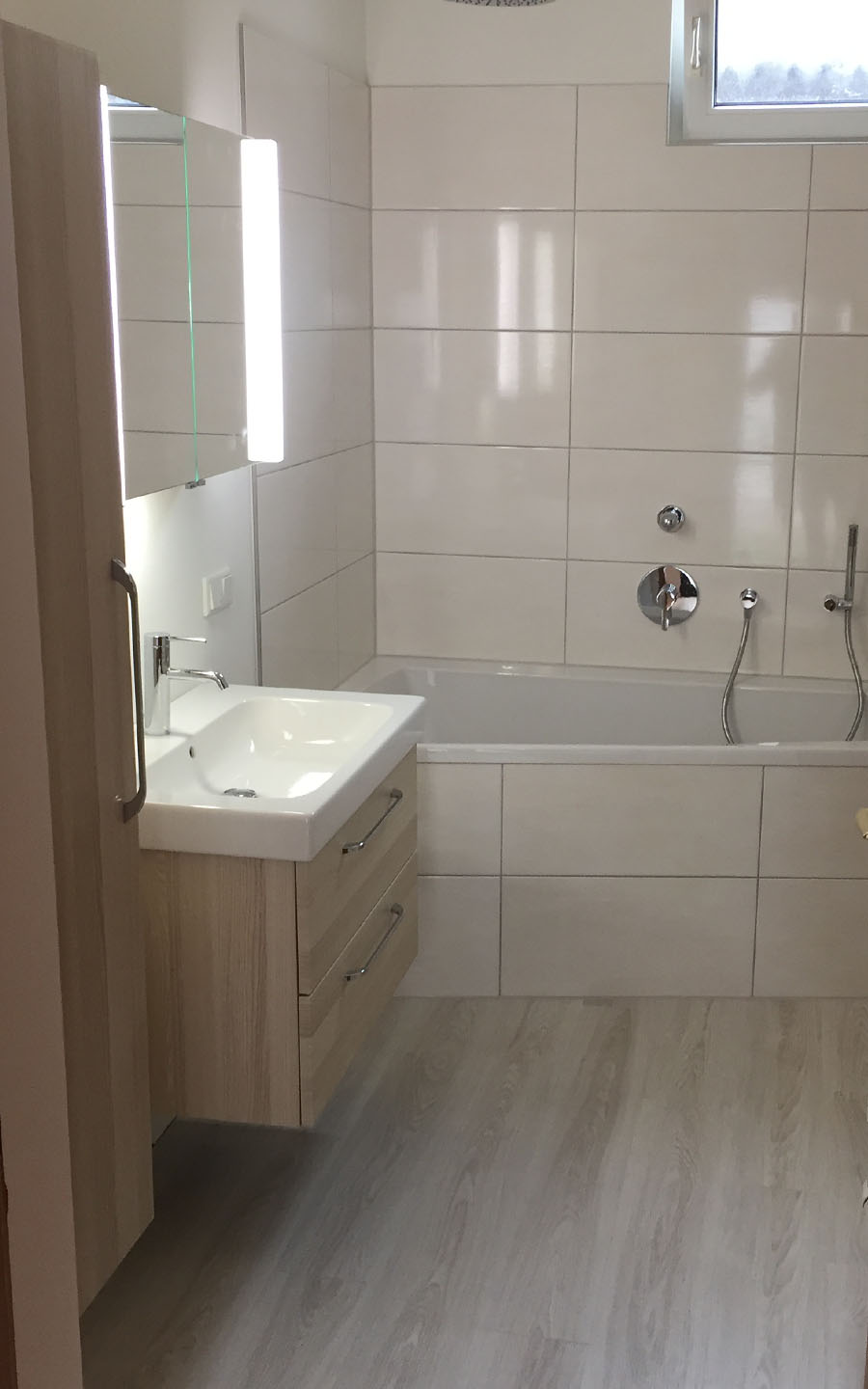 Stimmige Badsanierung in Ludwigshafen