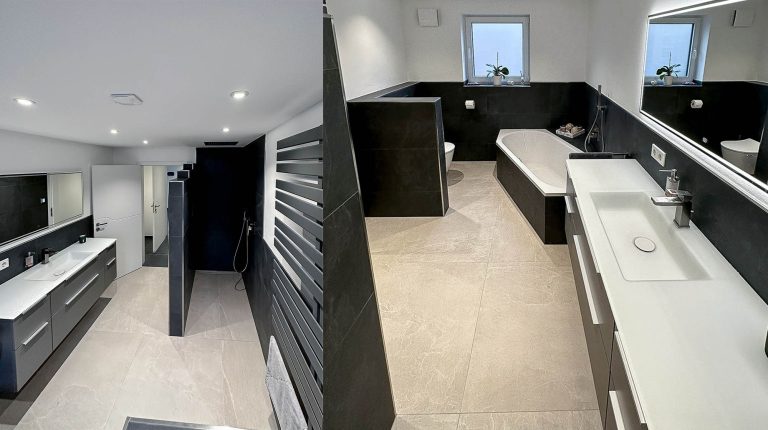 Stilistische Badsanierung in Mörlenbach